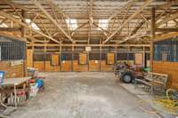 Spacious well kept horse stable.  564 Hodges Road Smithville, TN 37166
