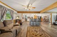 Open concept home with a sitting room/second living room.  564 Hodges Road Smithville, TN 37166