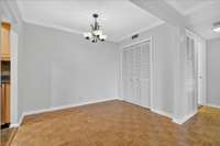 Enjoy seamless flow from the updated kitchen to a spacious dining area with elegant lighting making it ideal for hosting dinners or everyday meals.