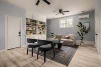 Versatile flex space easily doubles as an additional bedroom.