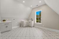 2nd floor spacious laundry room