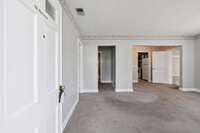 Front door enters into the livingroom