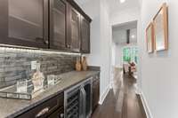 Butlers Pantry complete with wine fridge.