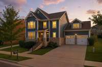 Twilight view of this spectacular home.