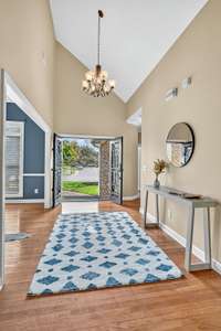 Hardwood floors + high ceilings throughout