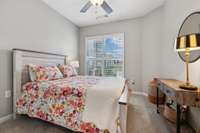 Bedroom 2 has a walk-in closet and can be used as a guest bedroom, office, den, library, playroom for the grand-kids. What would you use it for?