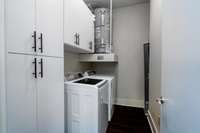 Custom cabinets in the laundry room! W/D included!