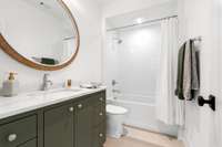 Bathroom #5 with tub and shower