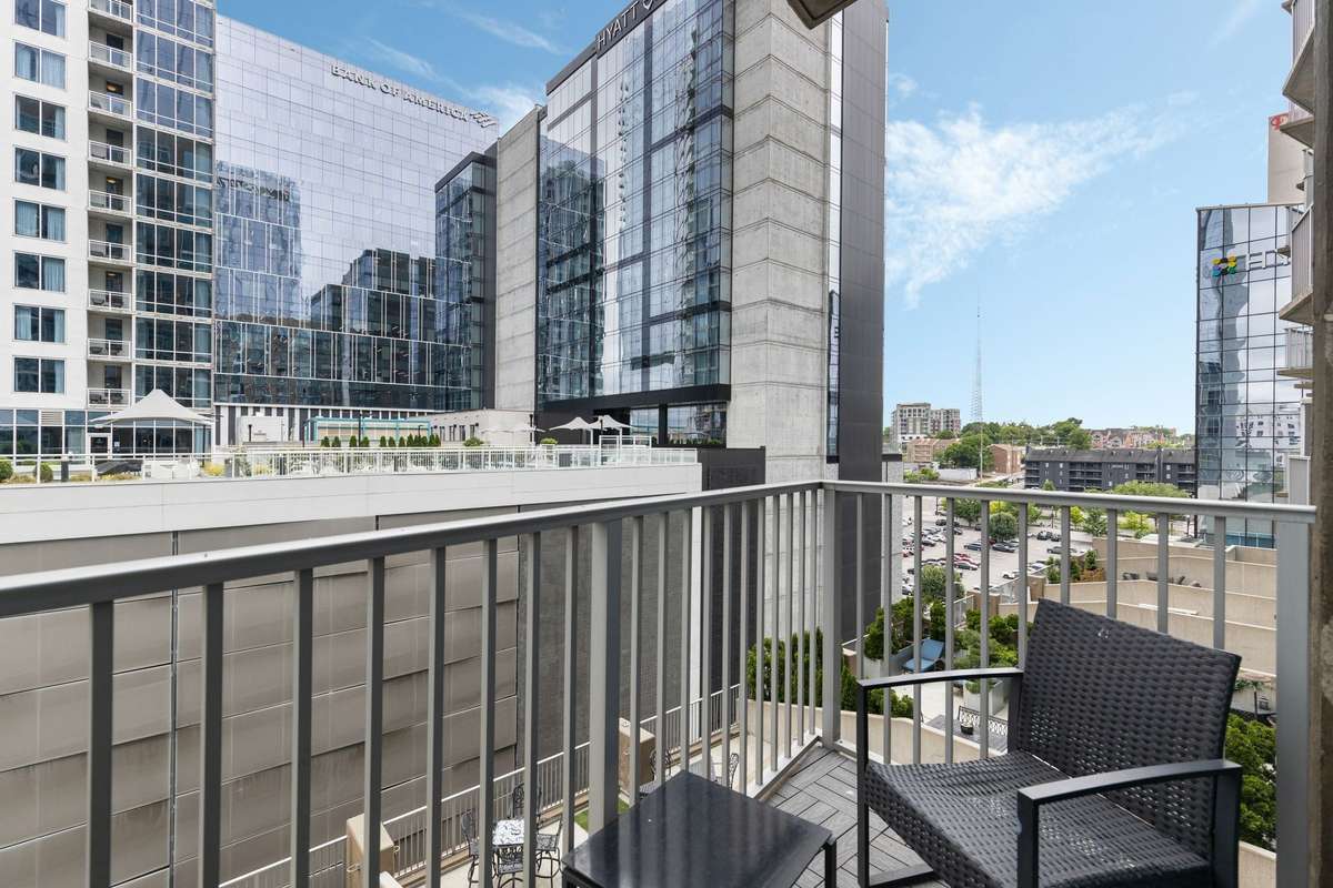 View from patio looking south on 3rd Ave