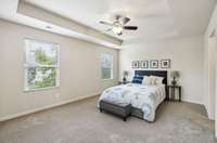 Your primary suite features trey ceilings, carpet flooring, & two windows. 4014 Cannonsgate Ln Murfreesboro TN 37128