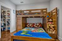 4th bedroom with a nice sized walk in closet