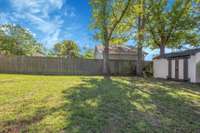 Take the steps down to the backyard for even more space for the kids to play