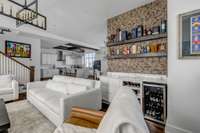 Nice side bar area to keep the drinks flowing with guests