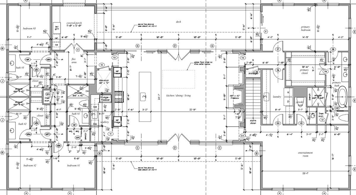 Main level floor plan for marketing purposes only
