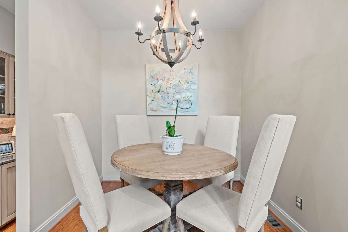 separate casual dining adjacent to the kitchen
