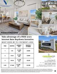 Take advantage of a FREE 3/2/1 BUYDOWN Today...