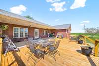 Back deck on the main house