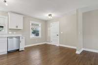 Door to the kitchen from the back entry / laundry