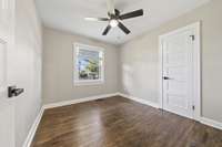 New updated 5 panel doors installed throughout the home.