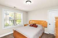 The large window in bedroom 3 allows natural light to fill the space!