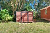 10x12 shed with security light.