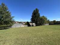 Showing how there is no backyard neighbors looking into the yard