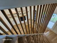 Stairwell overlooking the living room