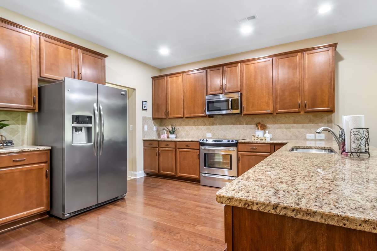Experience the freedom of an open-concept kitchen where gourmet inspiration meets easy living. This floorplan offers the most spacious kitchen available!