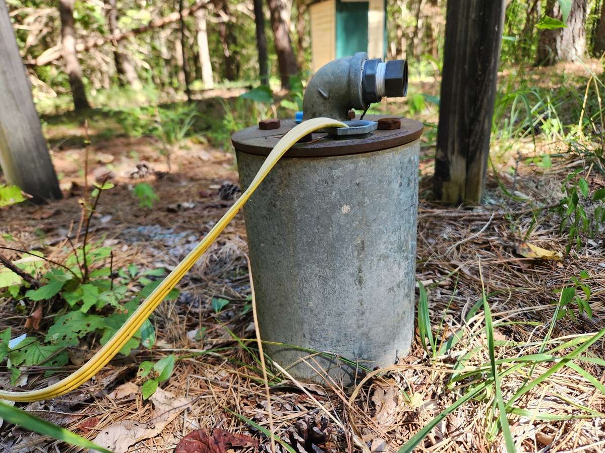 Bring your generator to pump all the water you need from the well.