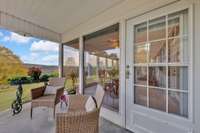 One of the two side porches off the Florida Room.