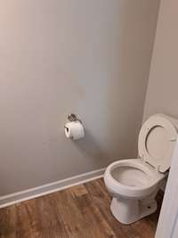 Half bathroom toilet