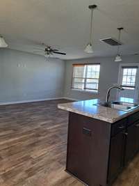 Living room view from kitchen