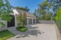 3 car garage.  There is wiring for EV charger!