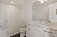 Full bath ensuite on bedroom 3