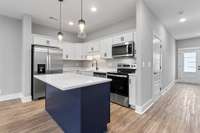 Plenty of cabinet space & each unit also has a nice size pantry.