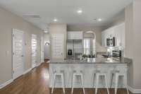 Open concept for entertaining and relaxing with friends