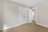 The bedrooms have double door closets for plenty of storage.