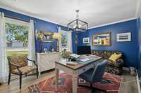 Formal dining room, currently being used as an office.