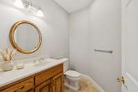 Main floor guest bath in hallway.