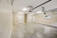 Two car garage, with entrance to main level.