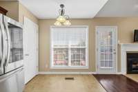 Another view of the breakfast area