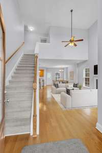 Double height entrance and great room