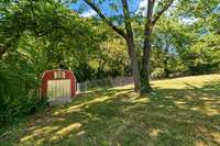 The storage shed has been fully refurbished and is ready for use.