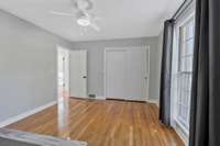 Plenty of closet space and natural light!