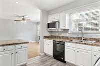 Easy, open access to the dining room/den.