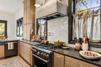 We even brought the soapstone up on the window sills.