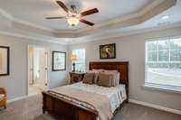 Primary Bedroom.

*Photos are from a staged model home of floor plan. Options and Selections may vary in actual home.
