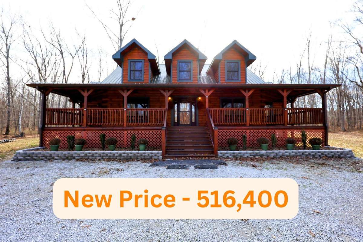 Ravens Den Manor - Cabin Style Log Home - 6+ Acres of Wooded Paradise -