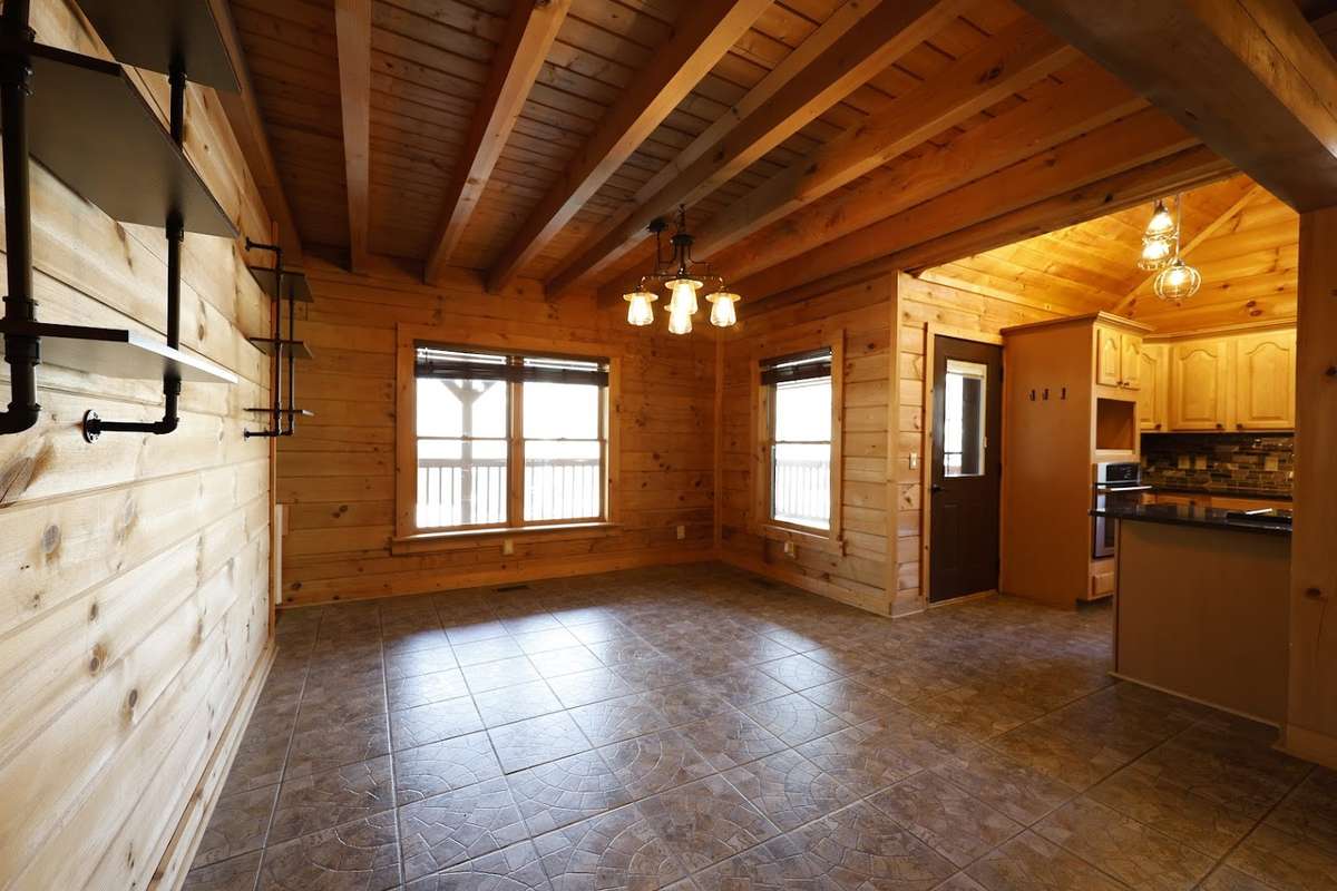 Dining area open to kitchen