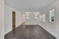 Large eat-in kitchen with plenty of space for dining table, entertainment area etc.